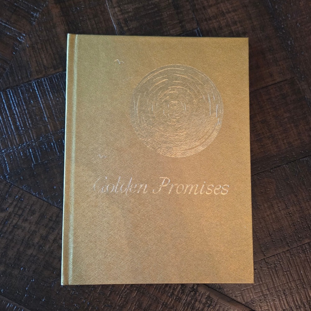 Vintage Golden Promises Book Jo Petty 1972 CR Gibson Hardcover Religious Gift